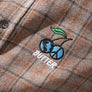 Butter Goods Cherry Flannel Shirt Taupe