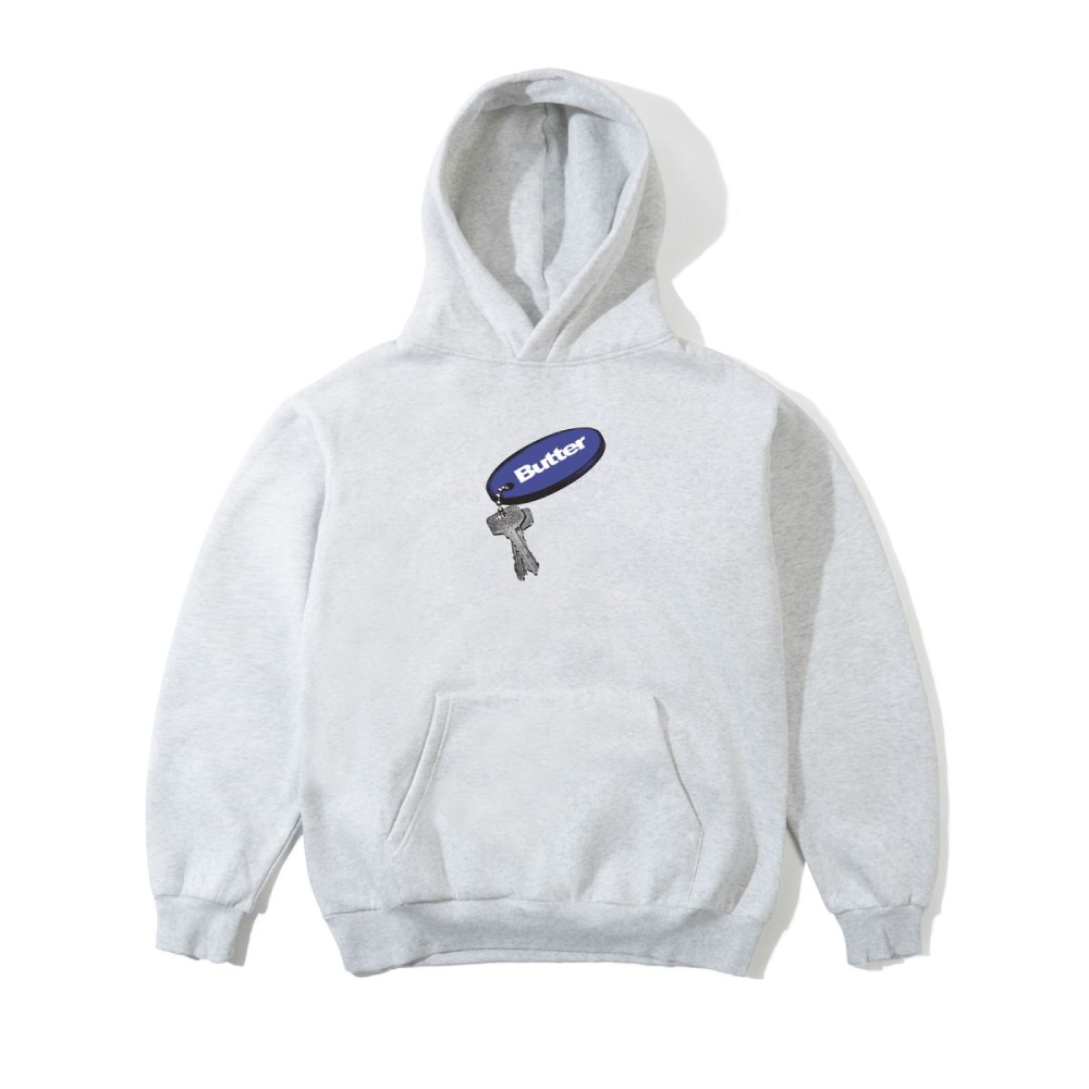 Butter Goods Key Chain Pullover Hood Ash