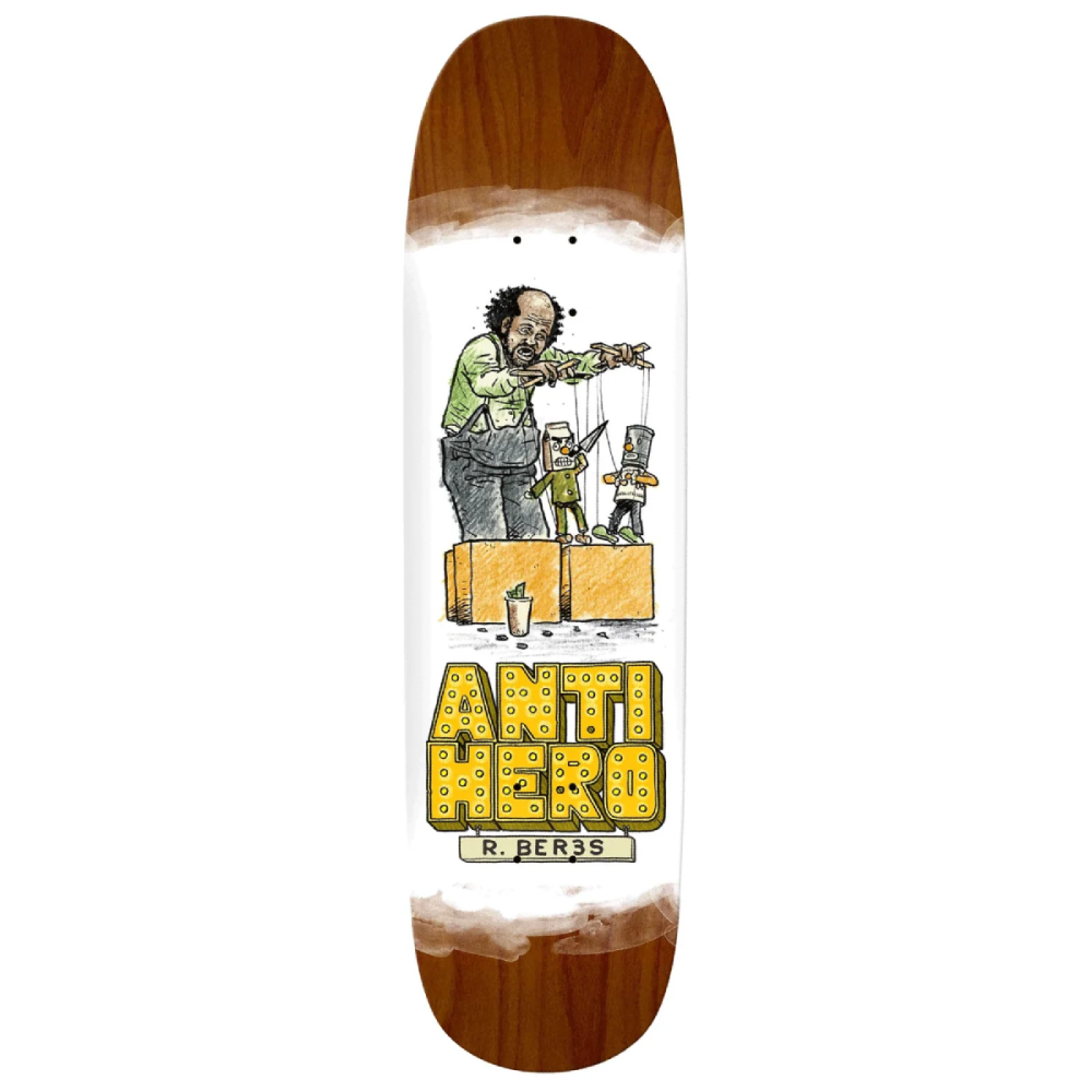 Anti Hero Raney Street Peformer Deck Yellow Stain 8.63
