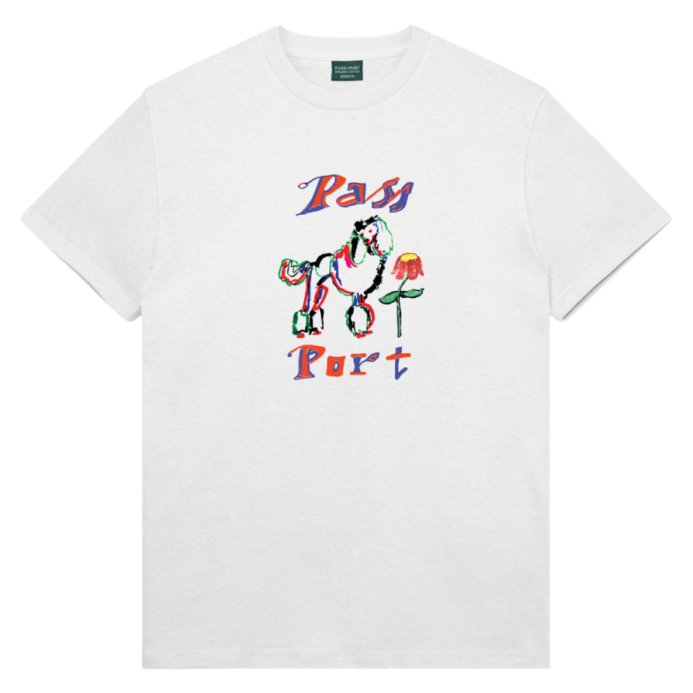Pass~Port Poodle Organic T-Shirt White