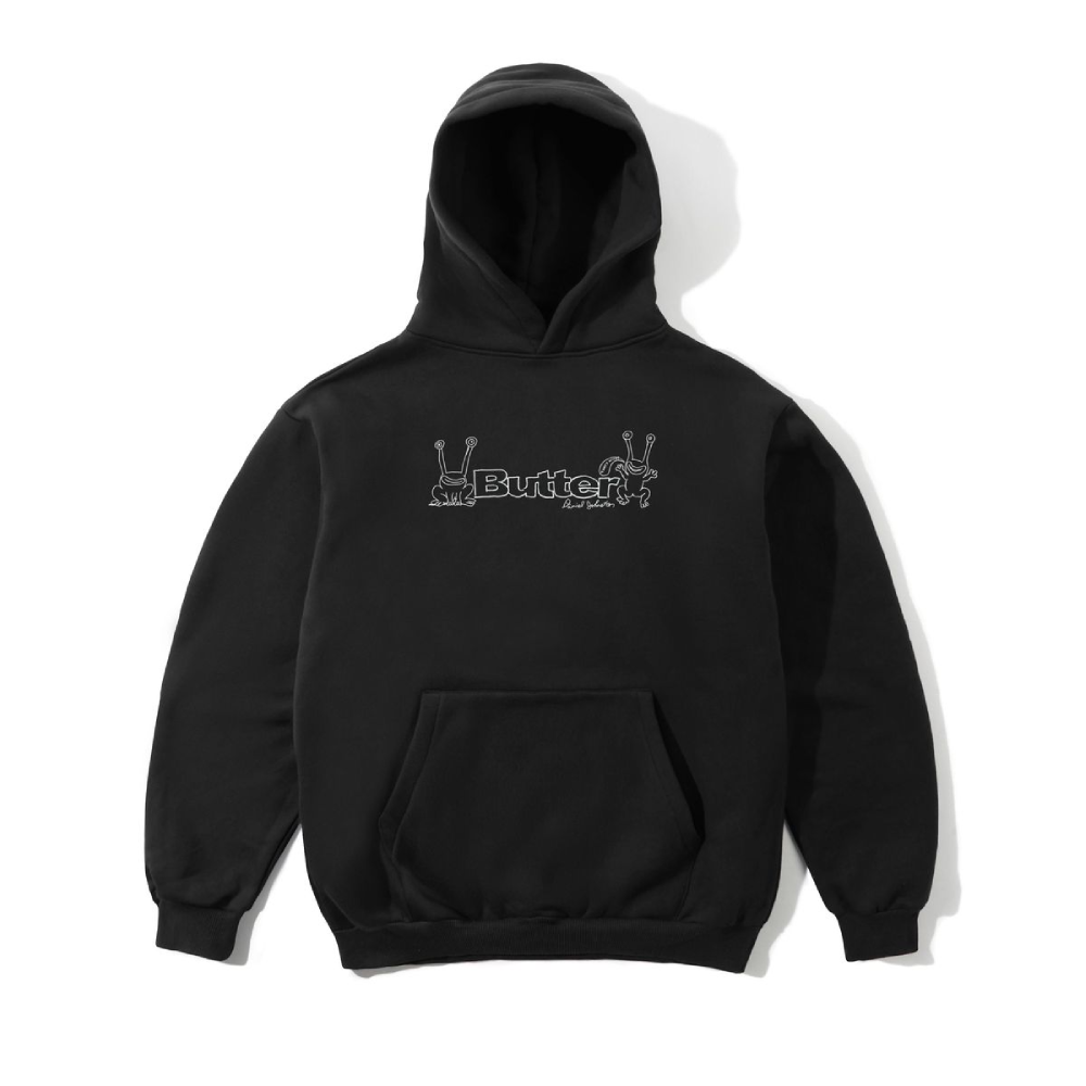 Butter Goods x Daniel Johnston Frog Logo Pullover Hood Black