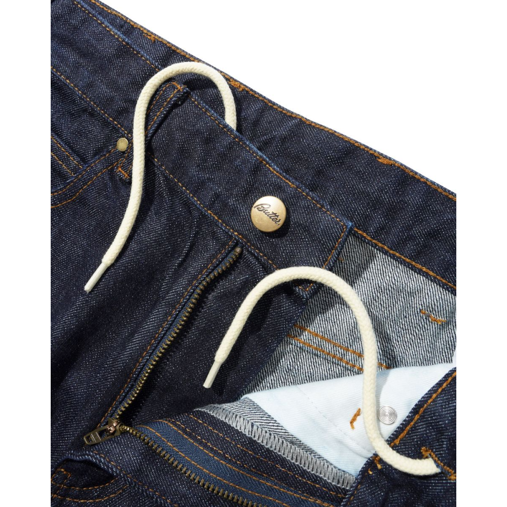 Butter Goods Straight Leg Denim Jeans Selvedge Blue