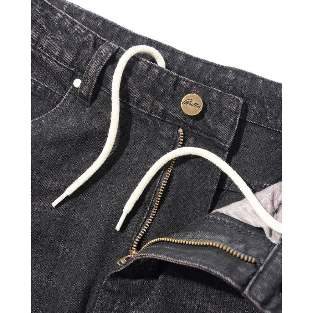 Butter Goods Straight Leg Denim Jeans Tinted Black