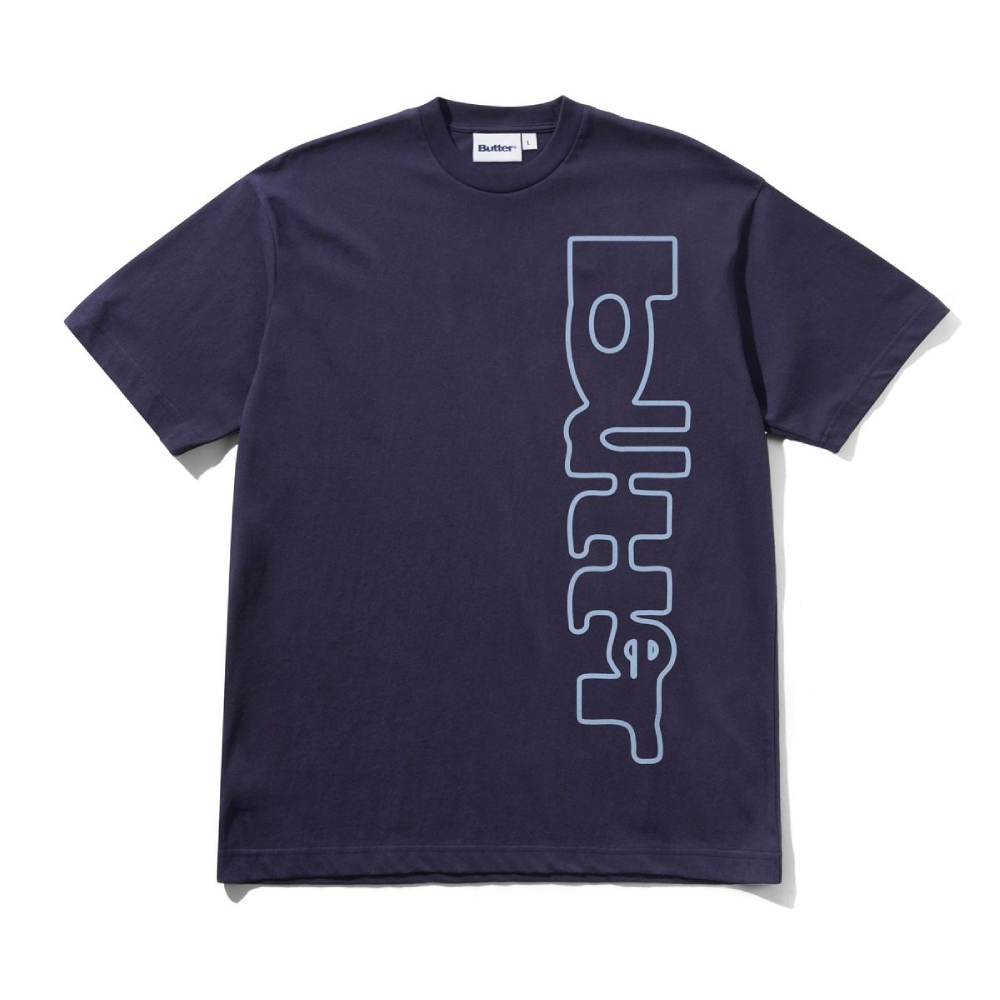 Butter Goods Warped T-Shirt Navy