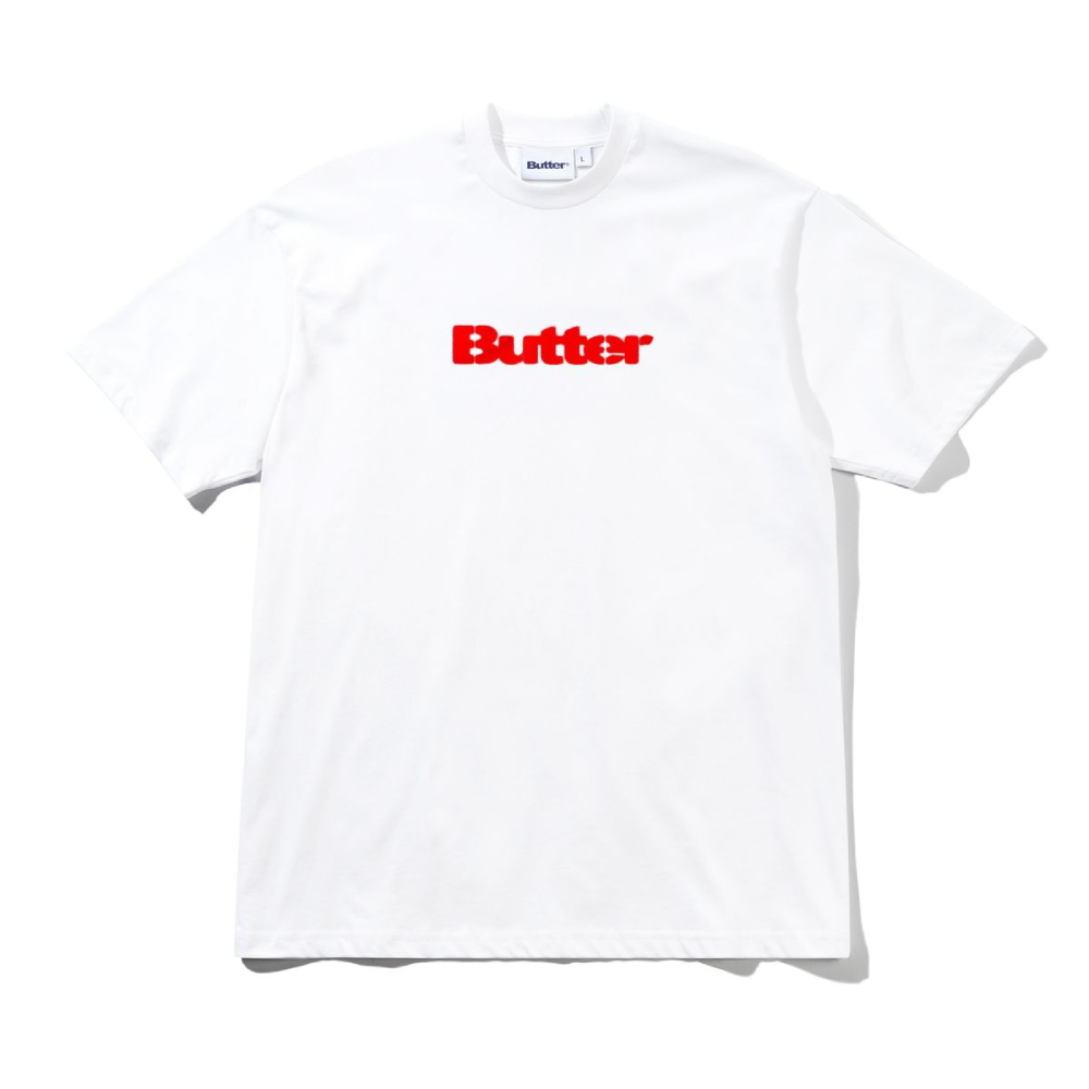 Butter Goods Stencil Logo T-Shirt White