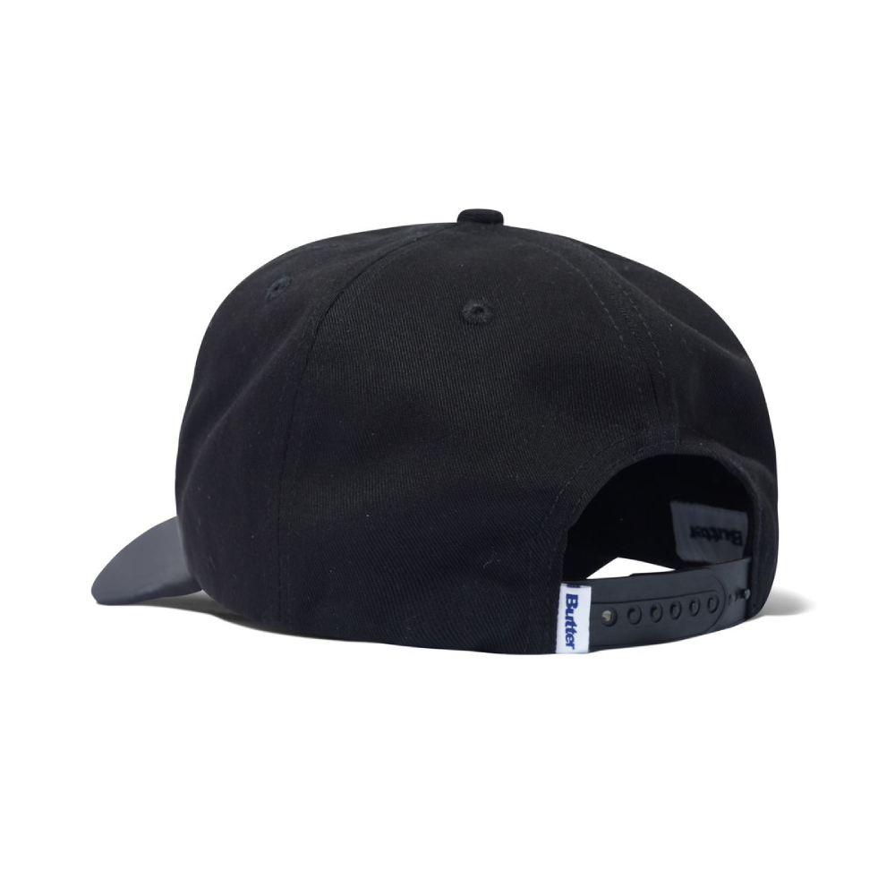 Butter Goods Collegiate 6 Panel Cap Black