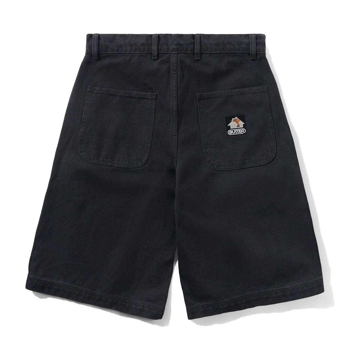 Butter Goods Work Shorts Washed Black