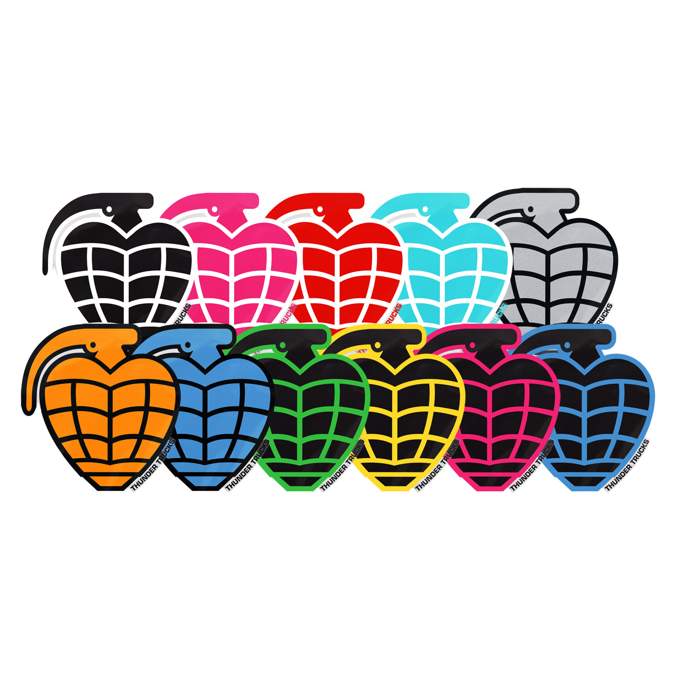 Thunder Trucks Diecut Grenade Stickers Small