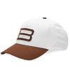 Bronze56K Big B Hat White/Burgendy