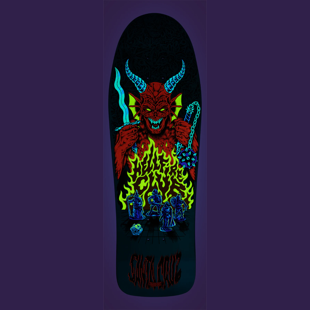 Santa Cruz X Stranger Things Knox Hellfire Pit Deck 10.07