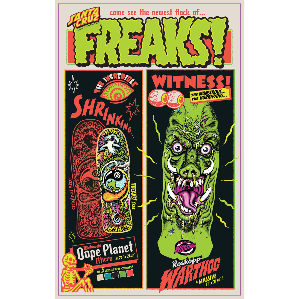 Santa Cruz Roskopp Warthog Freaks Deck 11.0