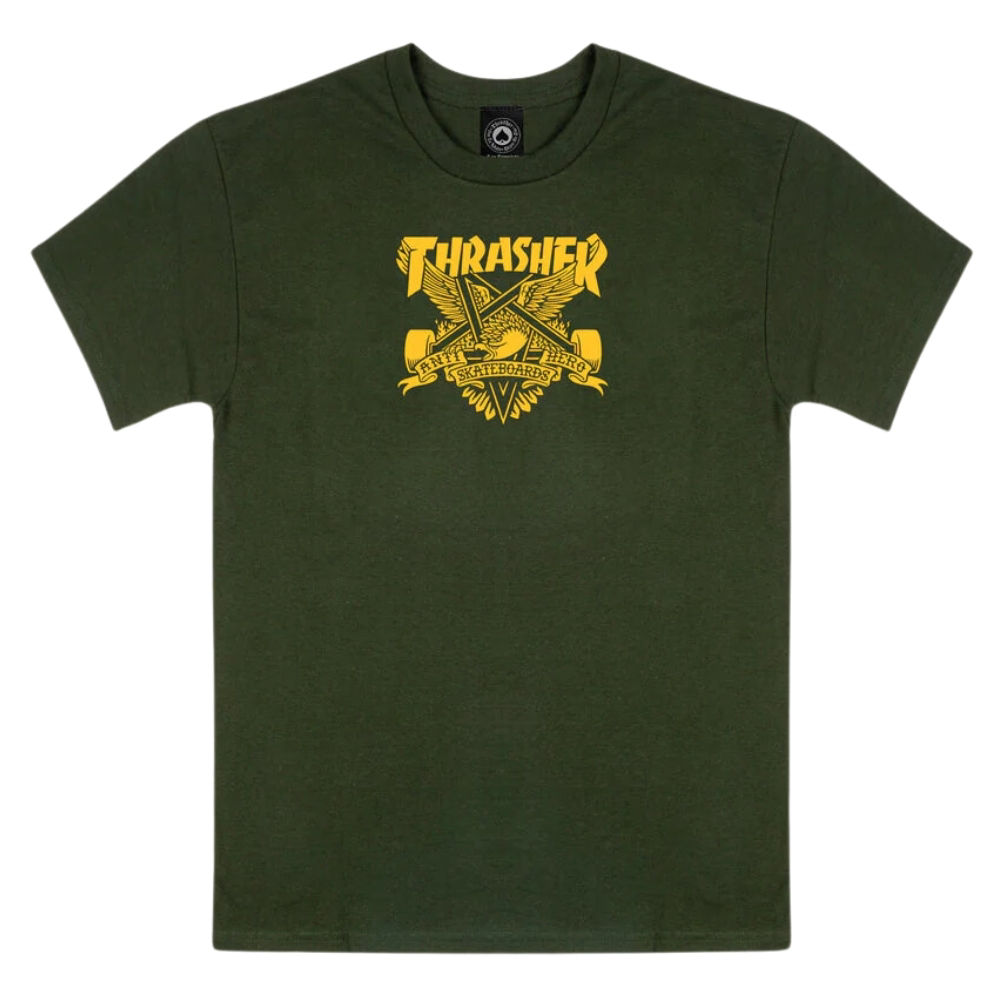 Thrasher x Anti Hero Eaglegram T-Shirt Forest Green