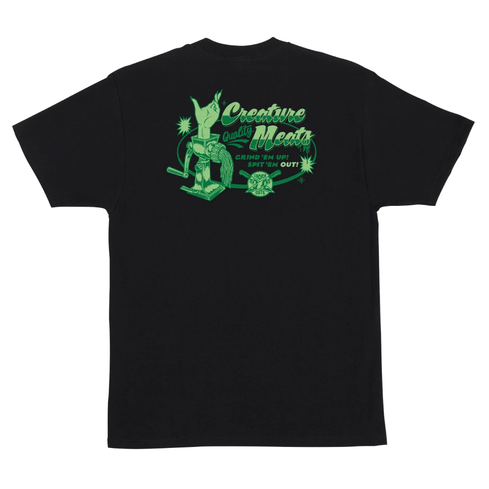 Creature Meat Grinder T-Shirt Black