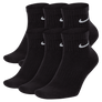 Nike Everyday Cushioned Ankle Sock 6 Pack Black