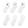 Nike Everyday Cushioned Ankle Sock 6 Pack White
