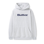 Butter Goods Logo Denim Applique Pullover Hood Ash