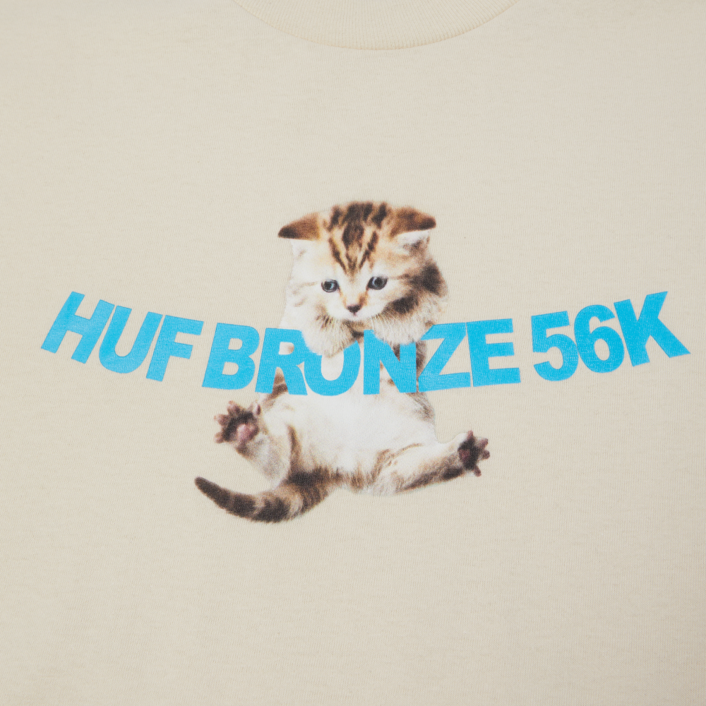 Huf X Bronze56K Hang In There T-Shirt Natural