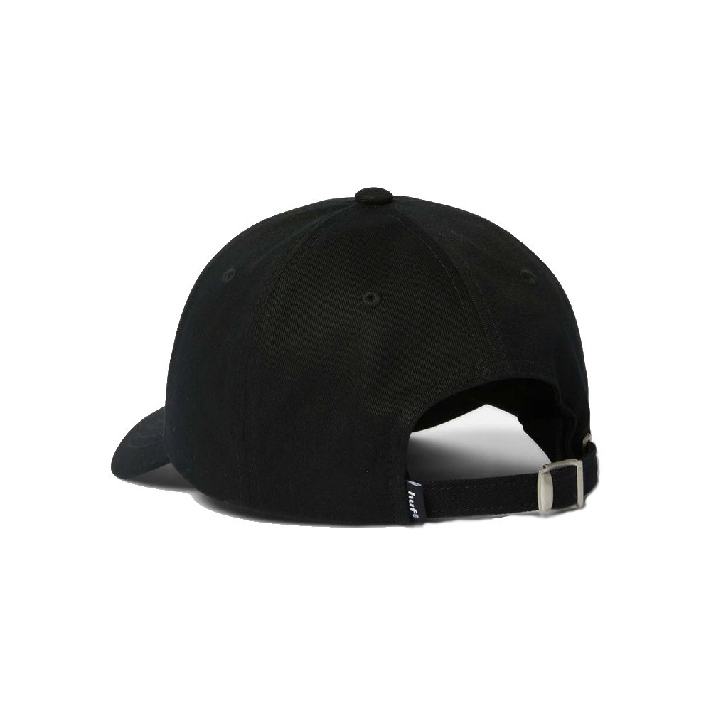 Huf 89 Embroidered 6 Panel Cap Black