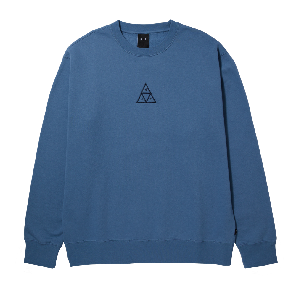 Huf Triple Triangle Crewneck Slate Blue