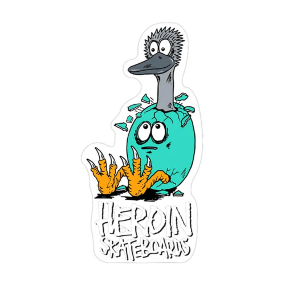 Heroin Emu Egg Sticker