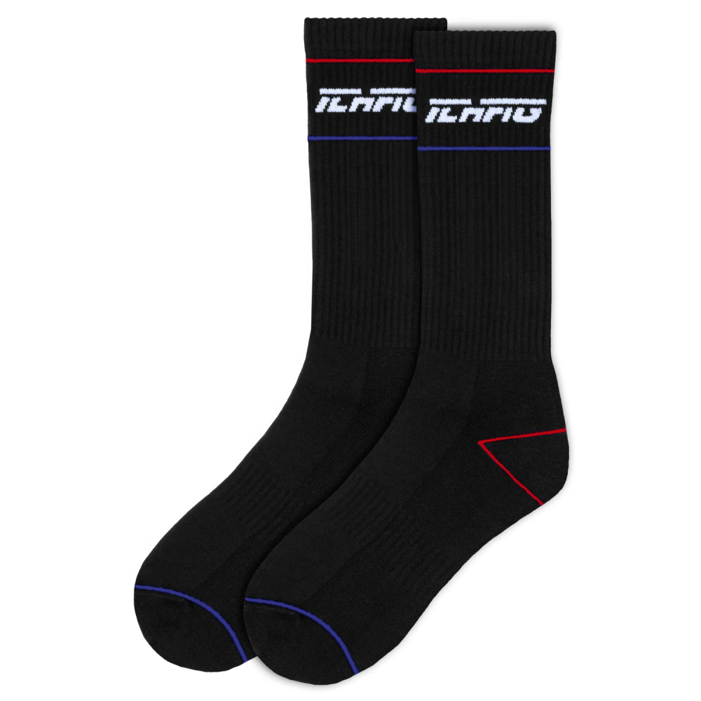 Ichpig Strike Black/Red/Blue Calf Socks