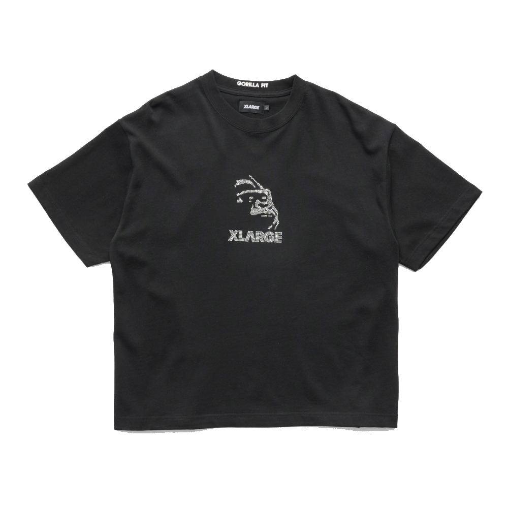 XLarge Rhinestone Gorilla Fit Black T-Shirt