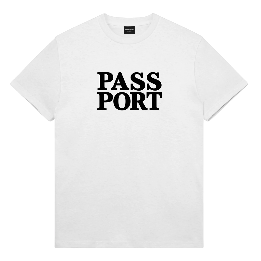 Pass~Port Official Stacked White T-Shirt