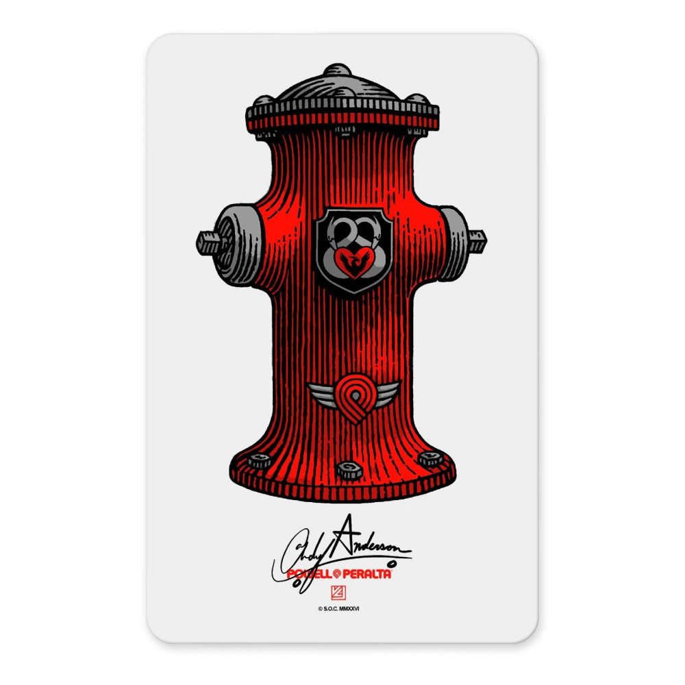 Powell Peralta Andy Anderson Hydrant Sticker