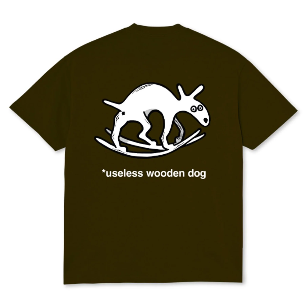Polar Useless Wooden Dog Chocolate T-Shirt