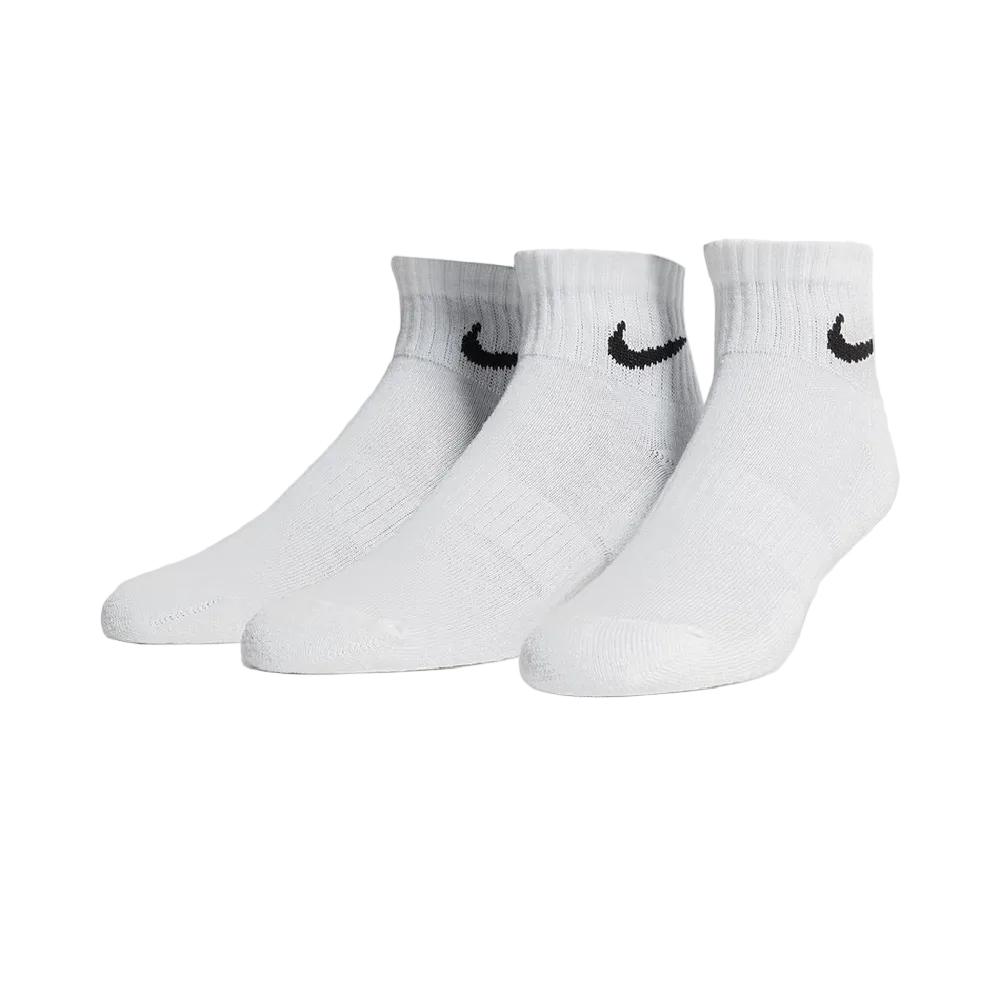 Nike Everyday Cushioned Ankle Socks White 3 Pack