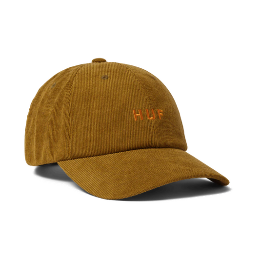 Huf OG Corduroy 6 Panel Curved Hat Moss