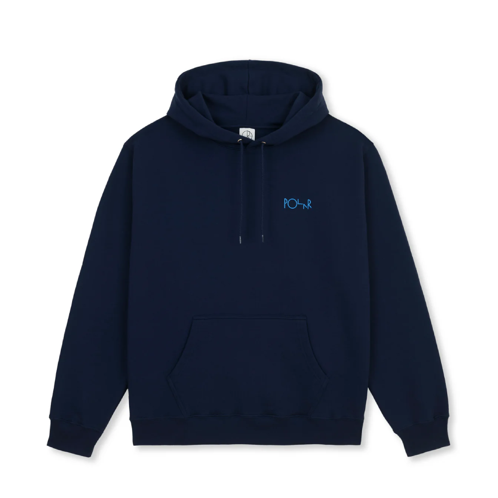 Polar Dave Strike Logo Hoodie Dark Blue