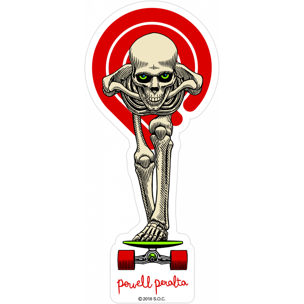 Powell Peralta Tucking Skeleton Sticker