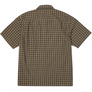 Huf Stretch Micro Plaid Shirt Clay