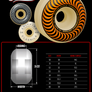 Spitfire Formula Four 99 Duro Multiswirl Wheels 52mm