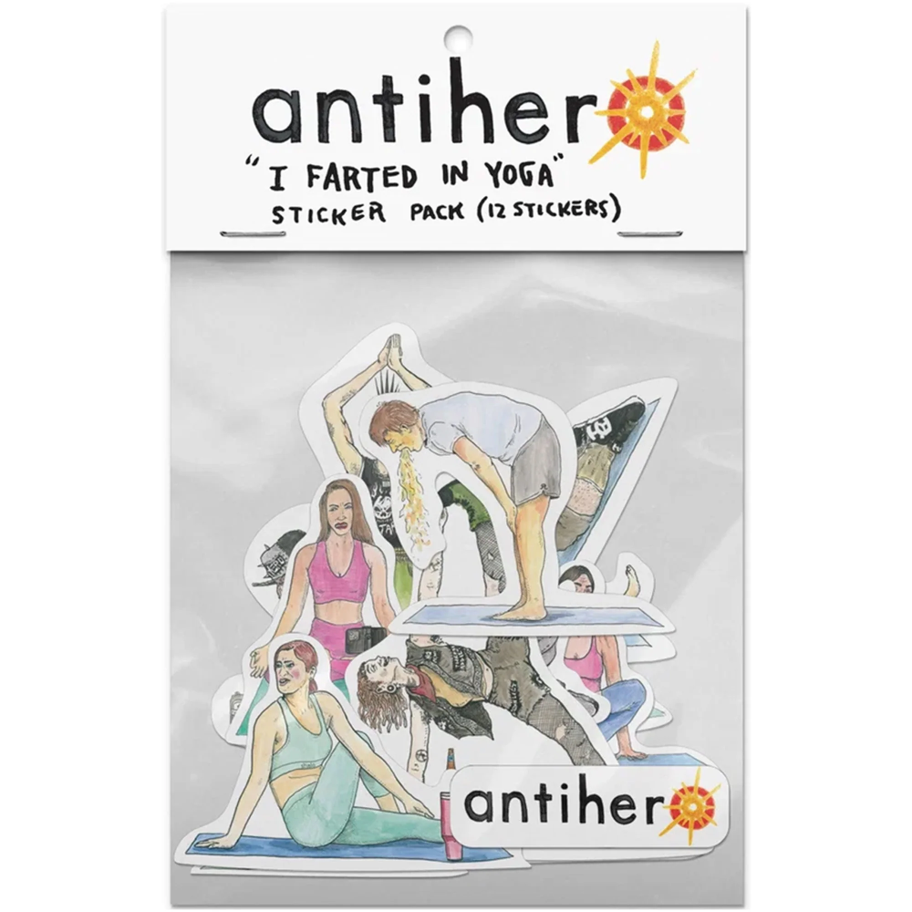 Anti Hero "I Farted in Yoga" Assorted Stickers