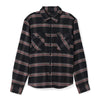 Brixton Bowery Fleece L/S Flannel Black/ Charcoal/ Off White