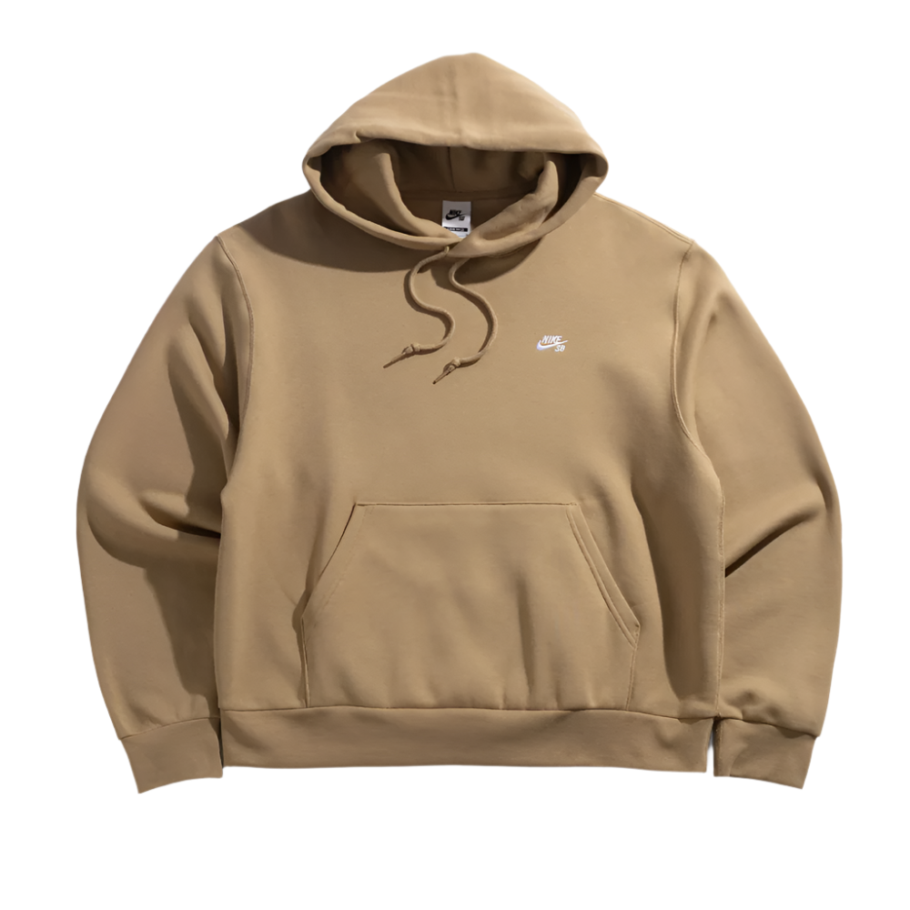 nike fleece hoodie tan