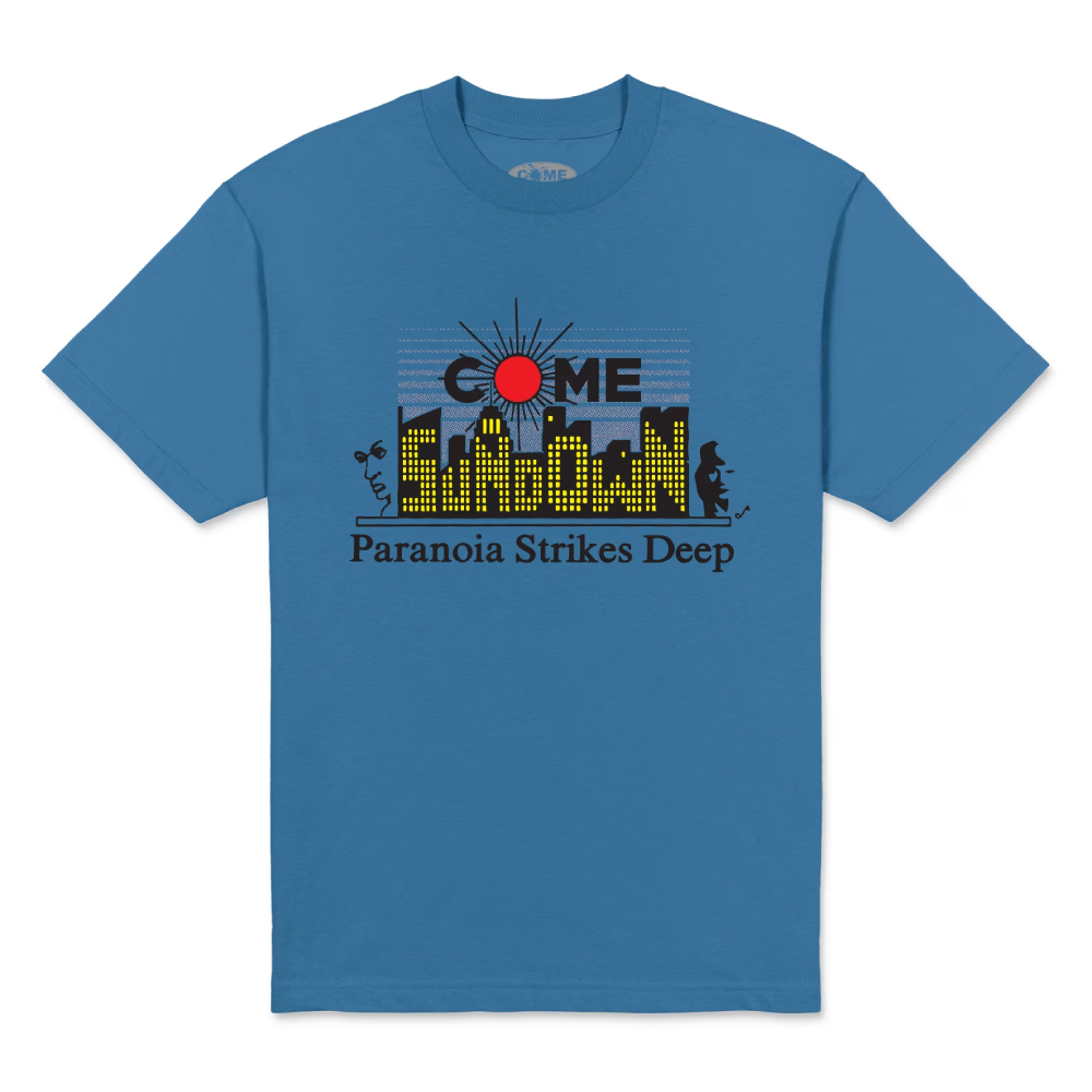 Come Sundown Paranoia T-Shirt Blue