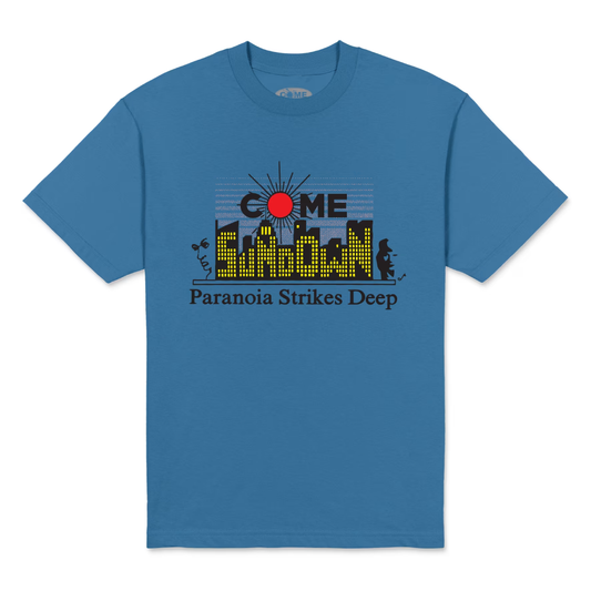 Come Sundown Paranoia T-Shirt Blue