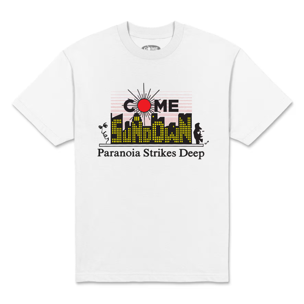 Come Sundown Paranoia T-Shirt White