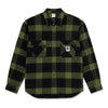 Polar Mike Long Sleeve Flannel Shirt Black/Ary Green
