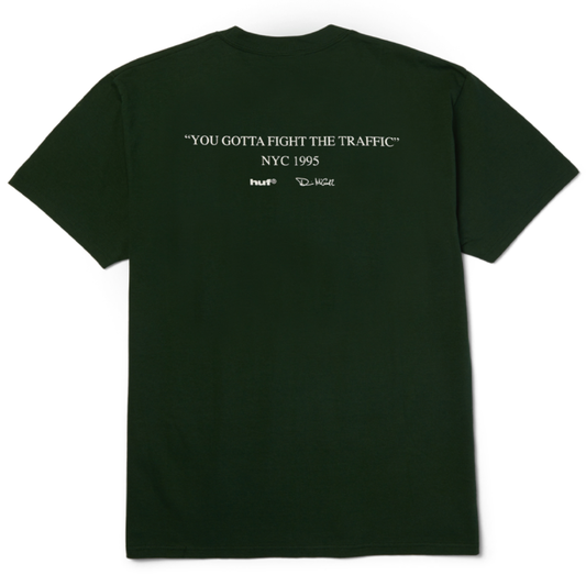 Huf Fight The Traffic T-Shirt Forest Green