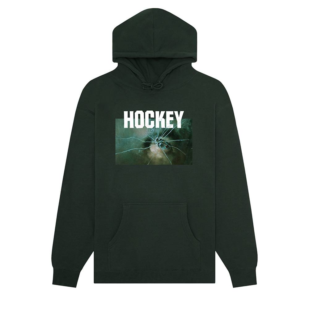 Hockey Thin Ice Hoodie Forest Green