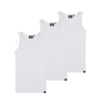 Dickies Basic Singlet 3 Pack Classic Rib Singlet White
