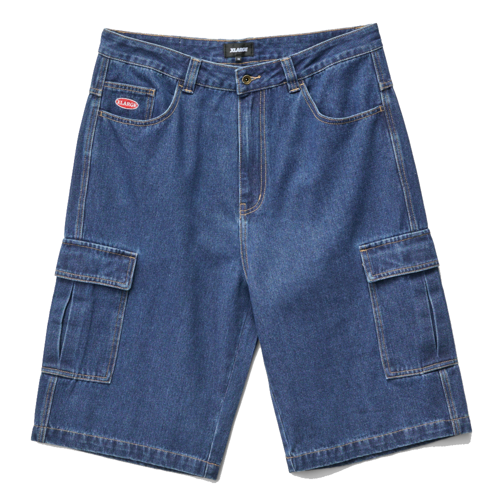 XLarge Baggy Cargo Denim 91 Short Dark Indigo – The Skateboard Shop