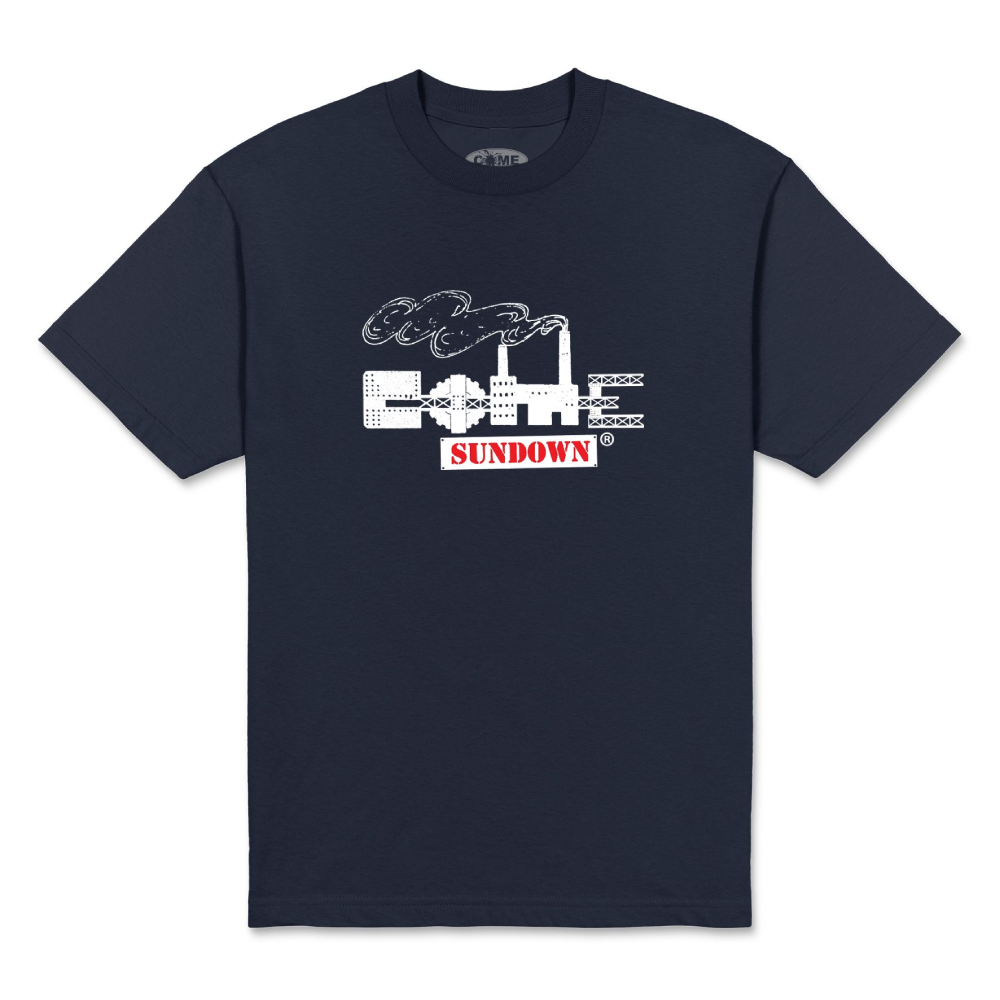 Come Sundown Stacks T-Shirt Navy