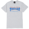 Thrasher Patriot Flame Youth Tee Ash Grey