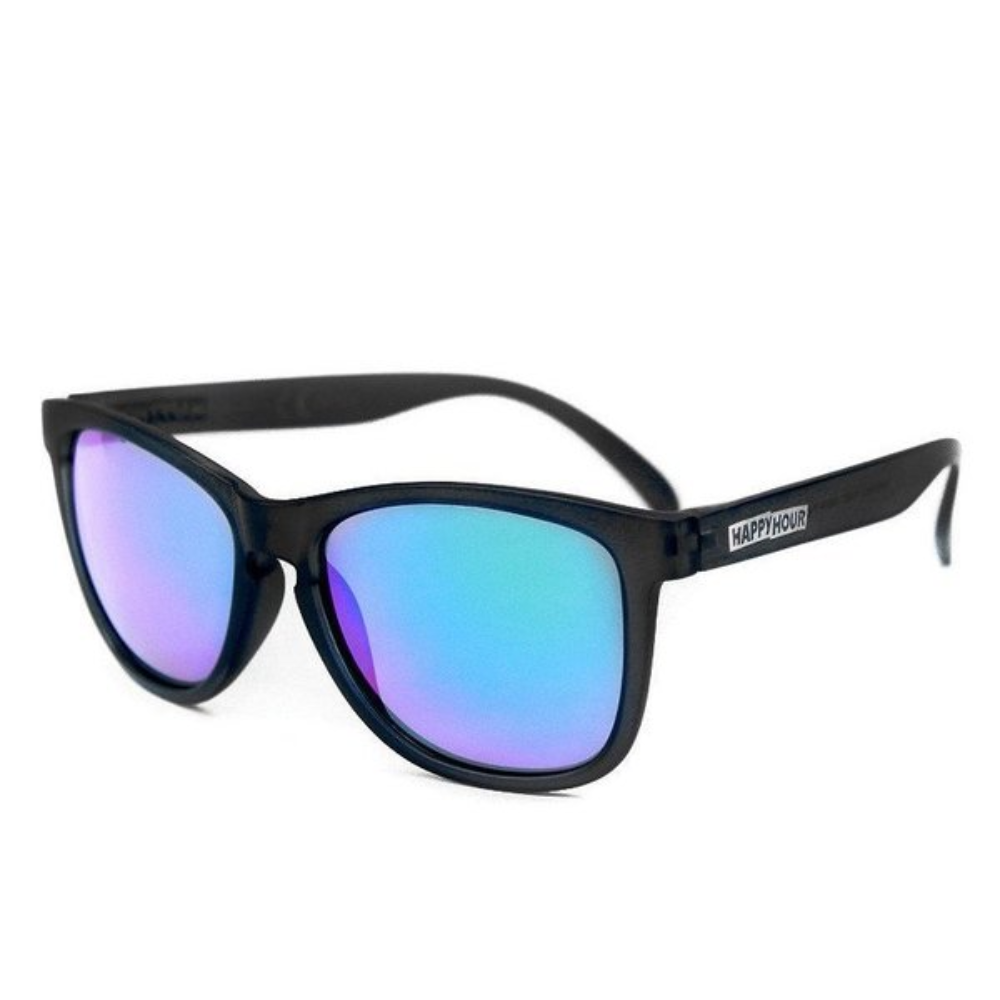 Happy Hour Black Mamba Matte Black / Blue Mirror Lens