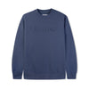 Butter Goods Embossed Logo Crewneck Sweatshirt Denim
